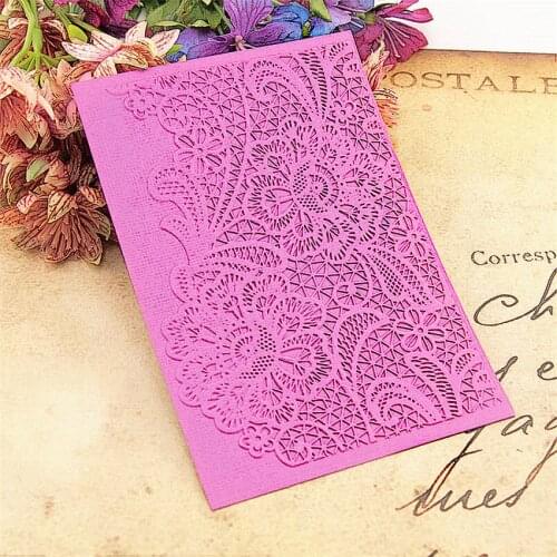 10.5x14.8 Flower fountain Embossed folders Plastic bump Scrapbooking DIY Template Fondant indentation Cake Photo Album Card Make