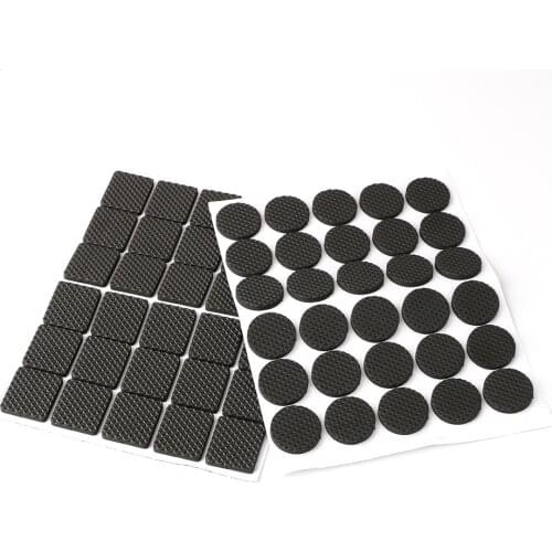 30pcs Rubber Table Feet Anti-skid Self Adhesive Furniture Leg Feet Mat No-Slip Round Square Sofa Chair Leg Sticky Pad