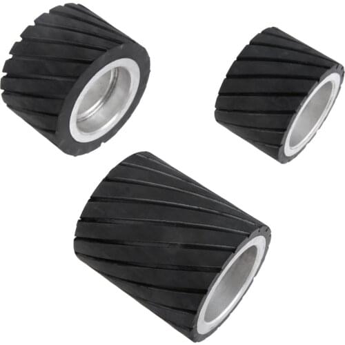 1pc Rubber Grinding Wheel Belt Grinder Rubber Contact Wheel Abrasive Sanding Belt Set Polishing Grinding Sanding Wheel