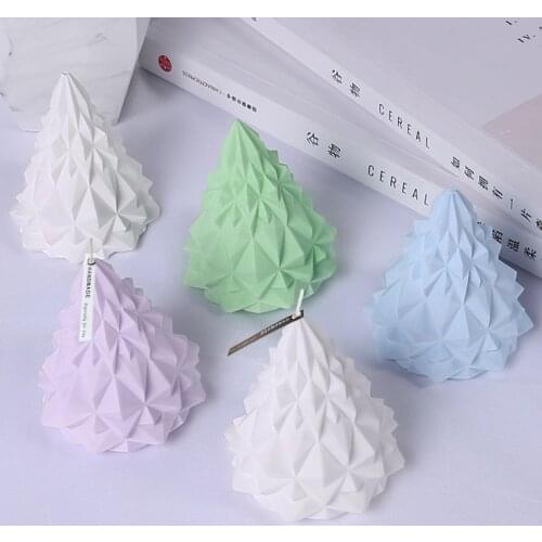 Christmas Tree Candle Silicone Mould Christmas Cedar Fondant DIY Aromatherapy Candle Mould Handmade Soap Mould Silicone Mold