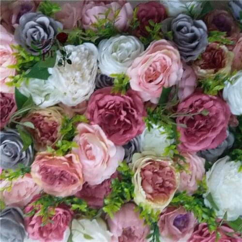 SPR Free Shipping 3D foilage 10pcs/lot Artificial silk flowers arrangements flower wall for weddings backdrop arch table flowe