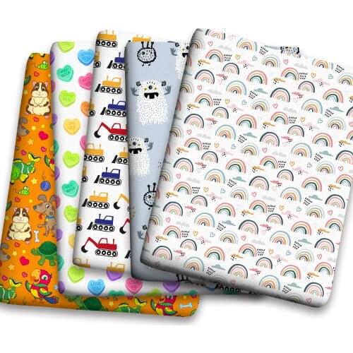 Spring Summer Cotton Super Dense Sewing Fabric Making Womens Wear Dress Children Clothing Home Clothes Cloth c01 0.5Meter