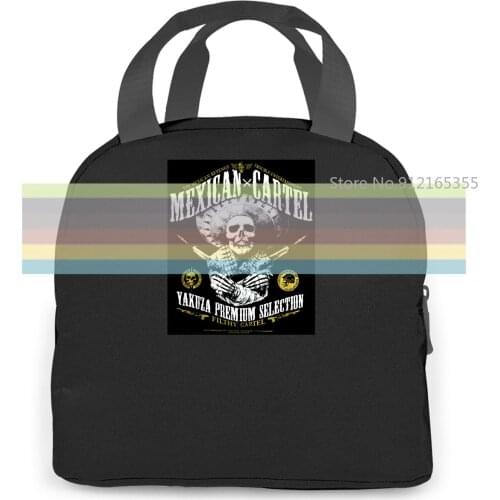 Yakuza Premium "2608" YPS Selection Black Mens Mexican Cartel- show original title women men Portable insulated lunch bag