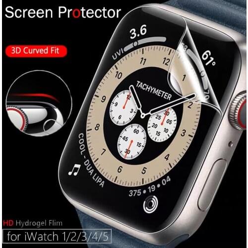 Screen Protector Clear Full Protective Film for IWatch Series 4 5 6 40MM 44MM for Apple Watch 6 SE 5 3 2 1 38MM 42MM Case Cover
