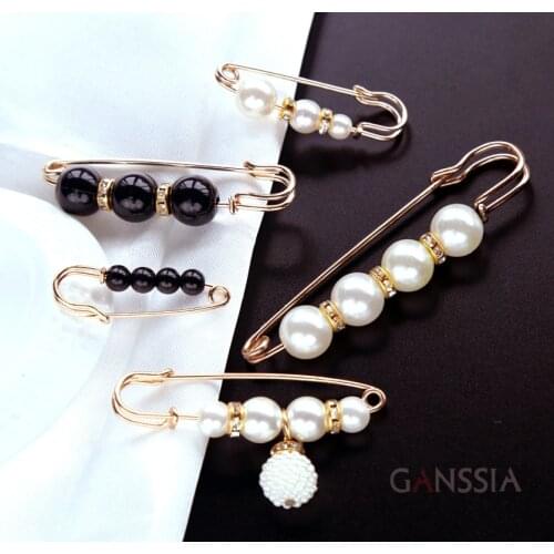 Fashion Clothing Brooches for Women Pearl Brooch Pin Sweater Dress Badge Tuck Waist Buckle Accessories(ss-687)