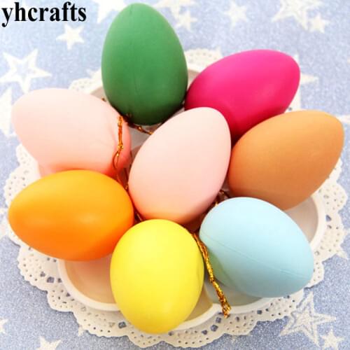 20PCS/LOT.10 color blank colorful eggs Kindergarten arts and games Early learning educational toys Easter arts and crafts