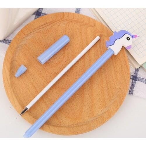 20 PCs Cute Cartoon Unicorn Animals Gel Pens Set Creative Student Writing Tools Office Supplies Learning Stationery Wholesale