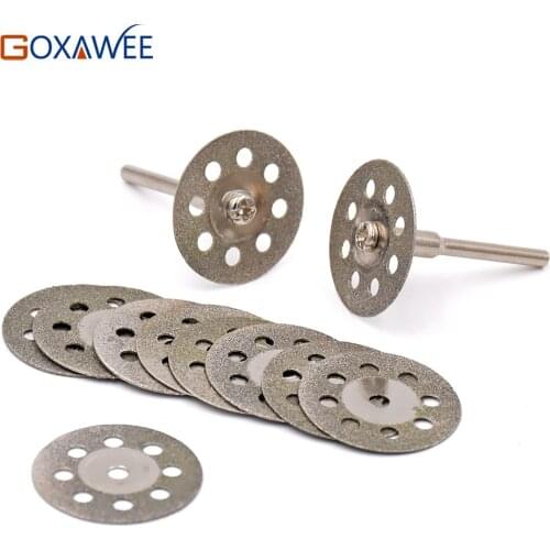 25mm Dremel Accessories diamond grinding wheel 10pcs mini circular saw cutting disc Diamond Abrasive disc Dremel rotary tool
