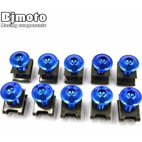 BJMOTO M6 Universal Motorcycle Nuts Accessories Fairing Body Screws Work Bolts for CBR600RR Ninja 250 300r z750 z800 z1000 z900
