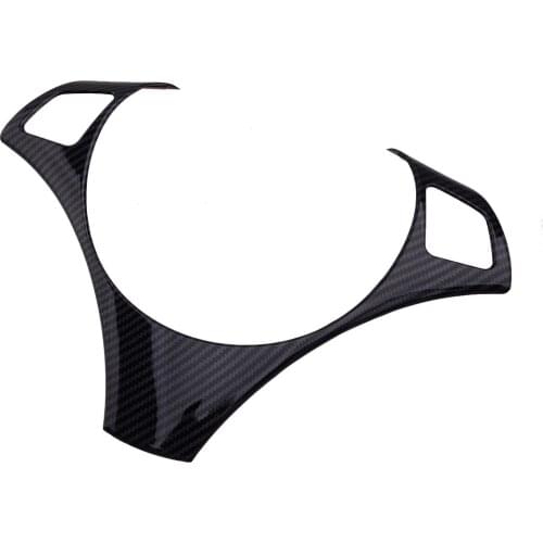 ABS Carbon Fiber Style Steering Wheel Cover Trim Fit For BMW 3 Series E90 E92 E93 2005 2006 2007 2008 2009 2010 2011 2012