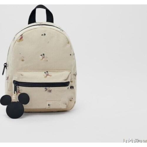 Disney Mickey Minnie Mouse Cartoon Children Bag Toddler Boy Girls Mickey Mouse Donald Duck Print Backpack Plush Kids Girls Bag