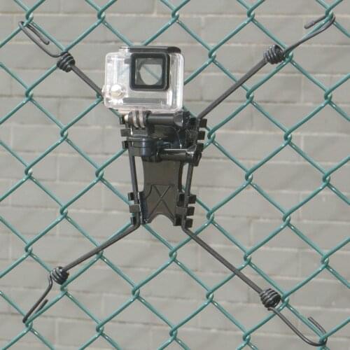 3 in 1 Action Camera Chain Link Fence Mount for Action Camera/Smartphone Recording Baseball Softball and Tennis Game