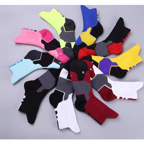 Men And Women Elite Basketball Socks Anti-skid Shock-absorbing Sports Socks Thickened Towel Middle Tube Socks Wholesale Socks