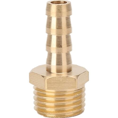 Hose Barb Tail 6/8/10/12/14/16/19/25MM Brass Pipe Fitting 1/8" 1/4" 3/8" 1/2" 1" BSP Male Connector Joint Copper Coupler Adapter