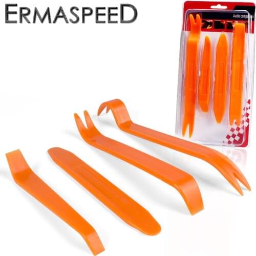 4pcs/set Dismantle Repair Tool Car Door Radio Clip Panel Trim Dashboard Audio Video Removal Pry Tool Kits For Auto Car Vehicle
