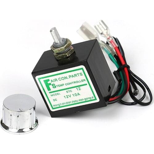 For Car Auto A/C Air Conditioner Evaporator With Sensor Temperature Rotary Switch DC 12V/24V 10A