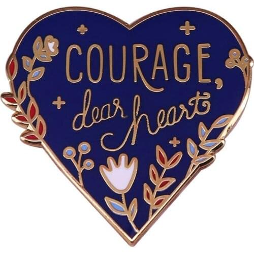 Beautiful Loves Hard Enamel Pins Encourage Brooches Women Men Lapel Badges Backpack Collar Fashion Jewelry Gifts For Kids Friend