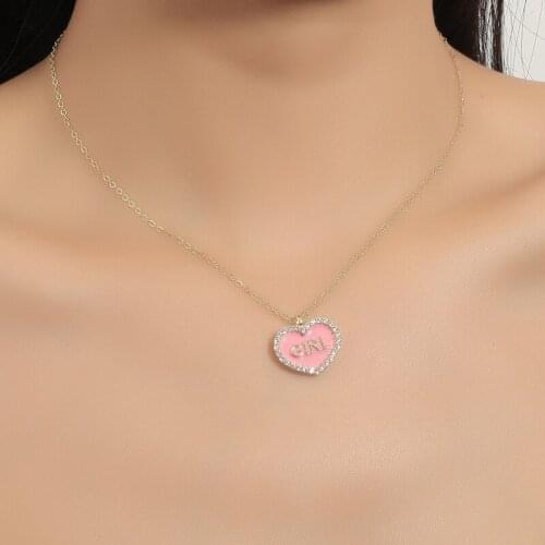 Love Necklace For Women Ins Niche Design Zircon Pendant Necklace 2021 New Arrival New Gift For Girlfriend