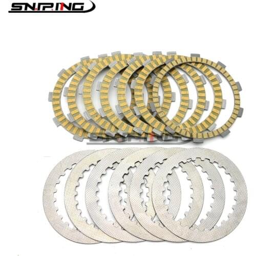 Friction Clutch Plates Disc Set For Honda CB400SS XR400 VT600 XL600 CB650F Steed VLX 600 Shadow For Suzuki DR250 DR-Z 250 Dejbel