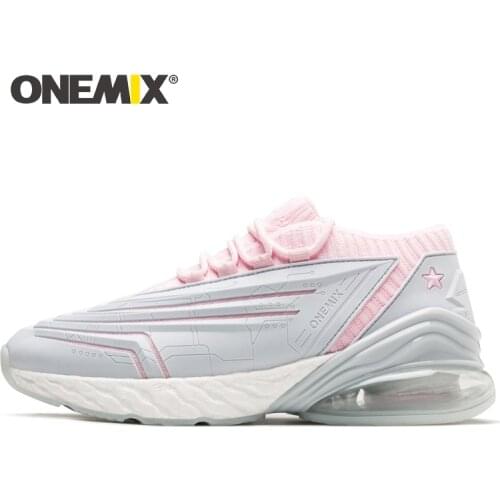 ONEMIX New Sneakers Women Shoes Bullet Technology Ultralight Damping Leather Air Running Shoes Outdoor Fitness Training Footwear