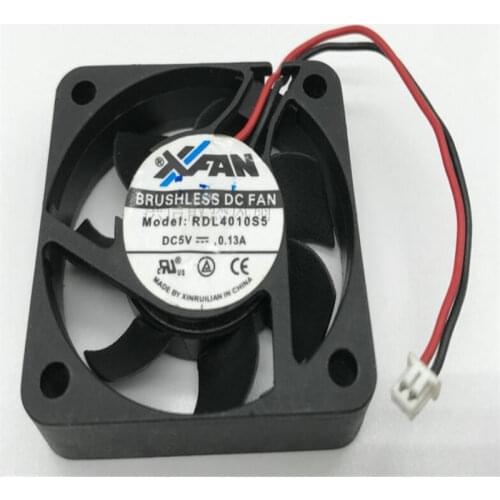 Original 40*40*10 RDL4010S5 DC5V 0.13A 4cm 40*10mm 2 Line Silent fan