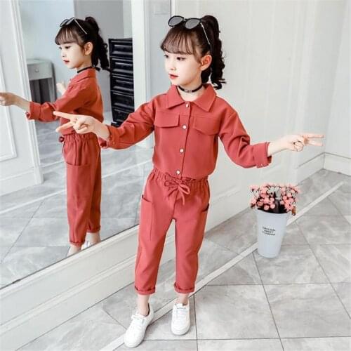 Autumn Teenage Children Girls Clothing Set Girls Suit Jacket pants 2pcs School Kids Tracksuit for Girls Formal Clothes