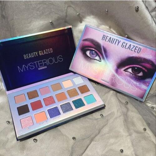 Beauty Glazed 18 Colors Shimmer Matte Pigment Glitters Makeup Sunset Eye Shadow Palette Eyeshadow Palette Cosmestics TSLM1
