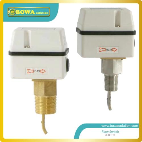Stainless Steel Flow Switches with 1inch NPT connectors is great choice for seawater cooled water chiller or freezers