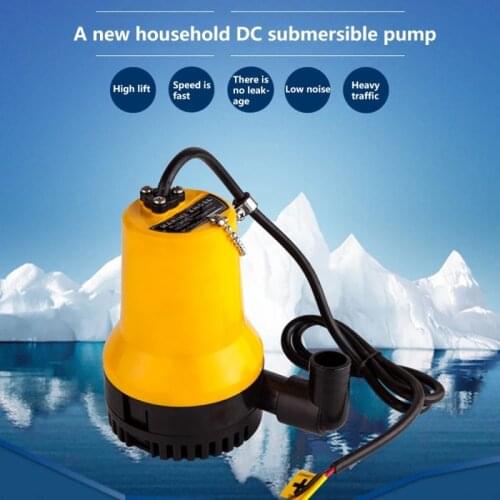 DC 12/24V Submersible Electric Water Pump 1620GPH Clean Dirty Pond Flood 6000L/H UK Plumbing Water Pumps Home Improvement