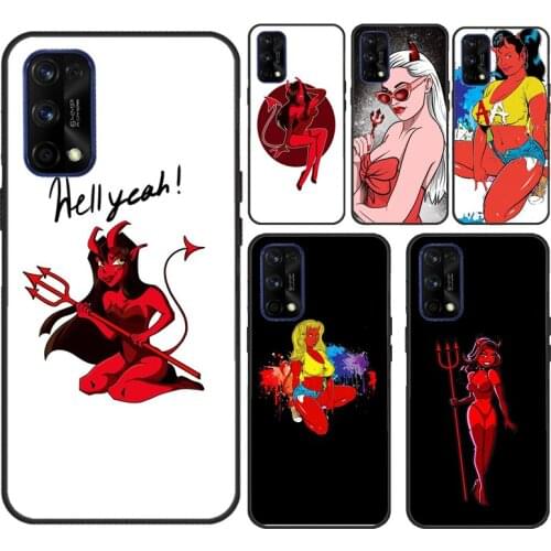 Sexy Devil Woman For OPPO Realme 7 6 Pro X2 X7 C11 C3 GT Phone Cover For OnePlus 9 Pro 8 Pro 8T Nord Case