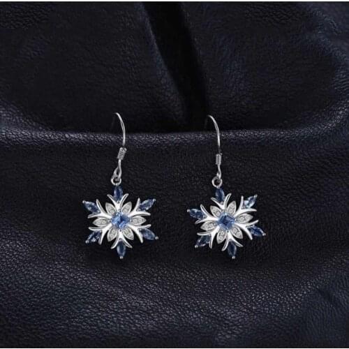 925 Sterling Silver Jewelry Diamonds Earrings for Women 2020 Christmas Banquet Wedding Sterling Silver 925 Earrings for Women