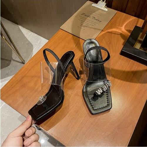 Low Rubber Flip Flops Beige Heeled Sandals Transparent Slippers Flat Shoes Female Luxury Slides Slipers Women Hawaiian Black Sof