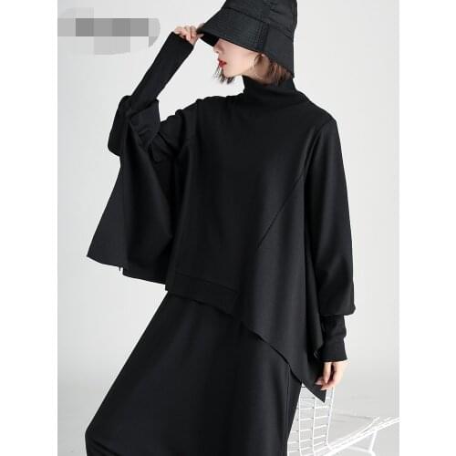 Bat sweater loose Korean version of the trend INS Spring and autumn thin fire CEC Jacket Languid Wind long-sleeved t-shirt