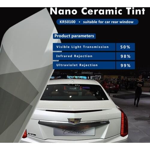 Car Window Tint SUNICE High UV-rejection Car Home Solar Tint Film VLT 50% Black&grey Ceramic Film Window Sunshase Tint Car Tint