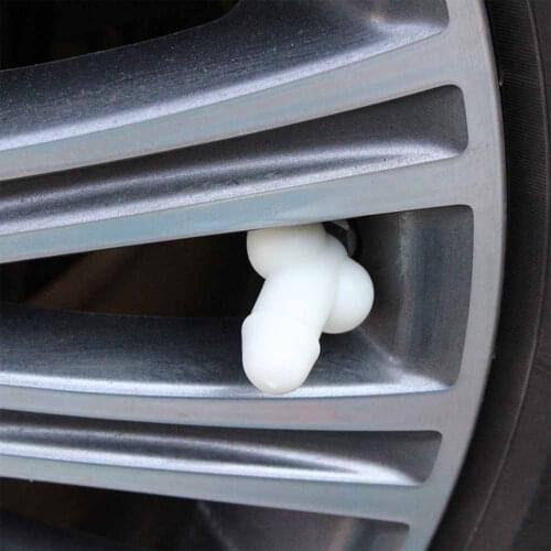 221 Funny Silicone Tire Valve Cap Fluorescent Color Valve Cover Prank Car Bicycle Accessories