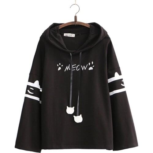 Womens Hooded Sweatshirt Letter Print Drawstring Cotton Hoodies 2020 Autumn Winter New Long Sleeve Harakuju Pullover Tracksuits