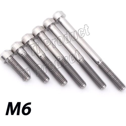1Pcs GR5 Titanium Bolt M6 X 10 15 20 25 30 35 40 45 50 60 65mm Torx Head Screw for Bicycle Motorcycle Fastener