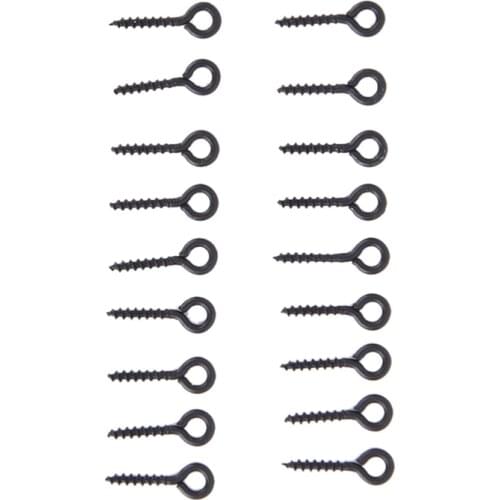 10/20Pcs Boilie Screw Peg with Ring Swivel D-Rig Chod Rig Terminal Tackle Bait Holder Screw Carp Fishing Accessories