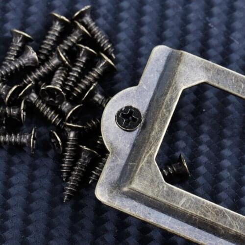 12 pcs/pack Antique Brass Metal Label Pull Frame Handle File Name Card Holder Hardware For Furniture Cabinet Drawer Case