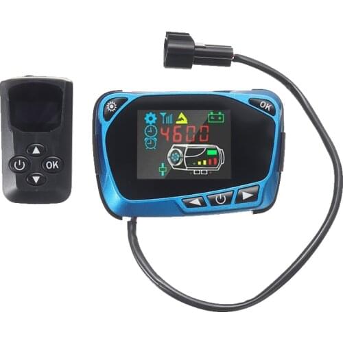 12V/24V LCD Monitor Switch+Remote Control Car Truck Air Diesel Parking Heater Controller Kit with 4 Buttons Remote Control