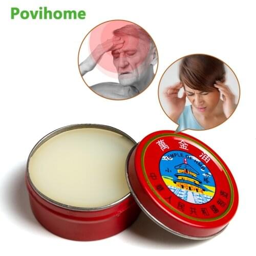 1pcs 19g Arthritis Joint Analgesic Ointment Anti-itching Balm Headache Muscle Rub Aches Pain Relief Cool Oil Refresh Cream P0063