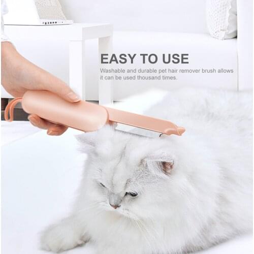 2 In 1 Dog Hair Removal Combs Pet Hair Removal Brush Pet Shedding Tool Pet Grooming Tool Foldable Stainless Steel Hair Comb