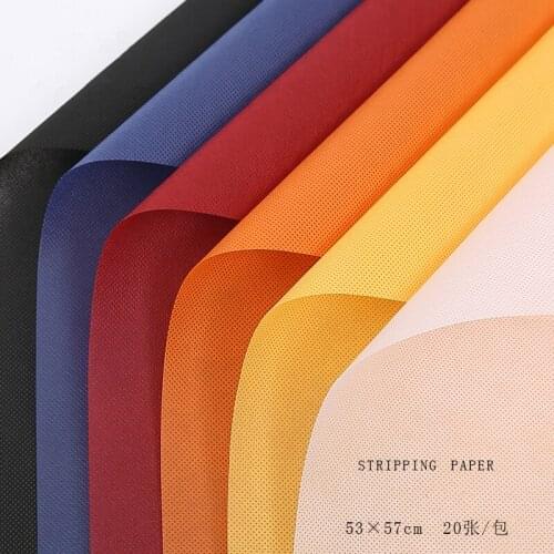 20pcs Non-woven Cotton Gift Wrapping Paper Bouquets Papers Matt Flower Wrapping Paper