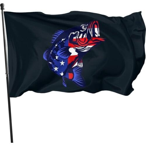 90x150cm American flag funny fish flag Custom flags