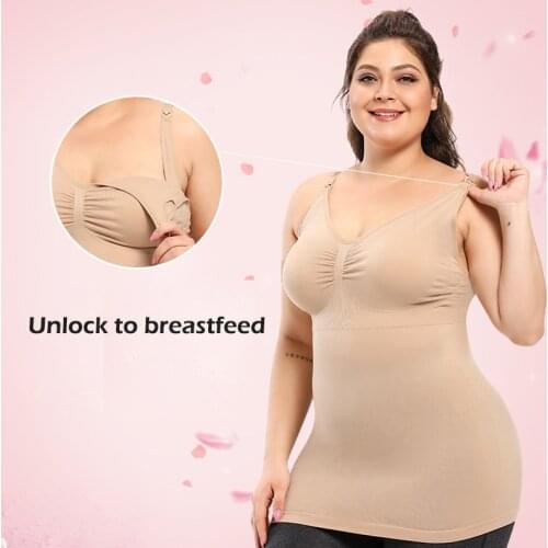 Bras Large Sizes Sling Nursing Bra Front Buckle Breastfeeding Clothes Under Wear For Feeding Body Sculpting Vest