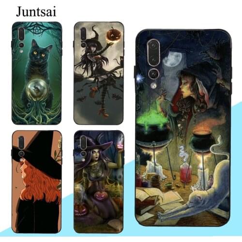 Halloween Wicked Witch Case For Huawei P20 P30 P40 Lite Pro Mate 10 20 30 Lite P Smart 2019 Z