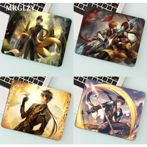 Genshin Impact Zhongli MousePads Computer Laptop Anime Mouse Mat Top Selling Wholesale Gaming Pad Mouse Gamer Keyboard Carpet