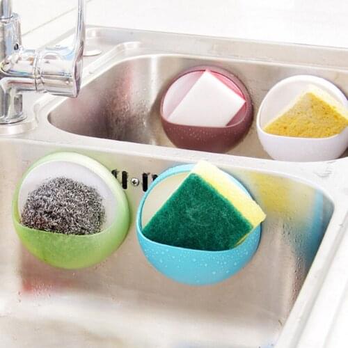 Suction Cup Kitchen Dish Cloths Rack Hanger Wall mounted washing Sponge Soap Holder Clip Shelf Bathroom storage Hook racks sale