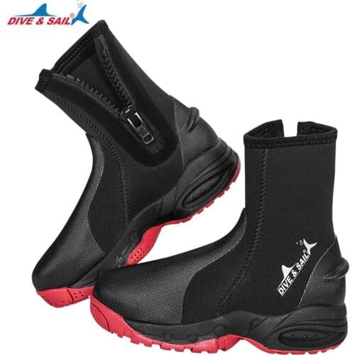 New neoprene diving boots 5MM surfing scuba diving swimming shoes underwater fishing non-slip surfing equipment F beach shoes