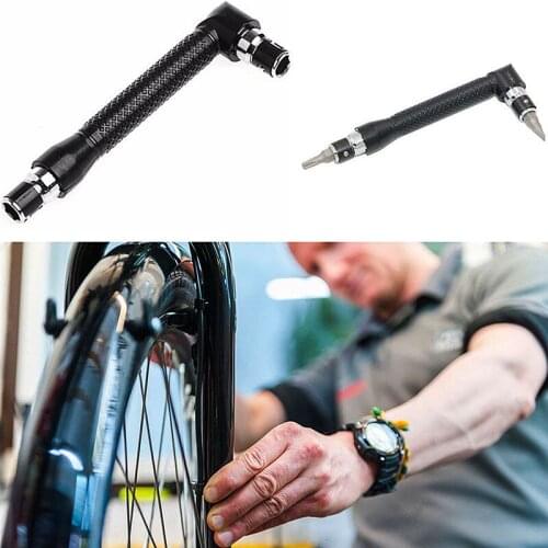 2019 New Black L-shaped Mini Socket Wrench 1/4" 6.35mm Screwdriver Bits Key Utility Tool For Routine